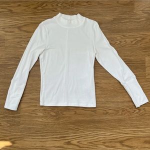 Free People the Rickie Mock Neck Top | Women’s Large | White